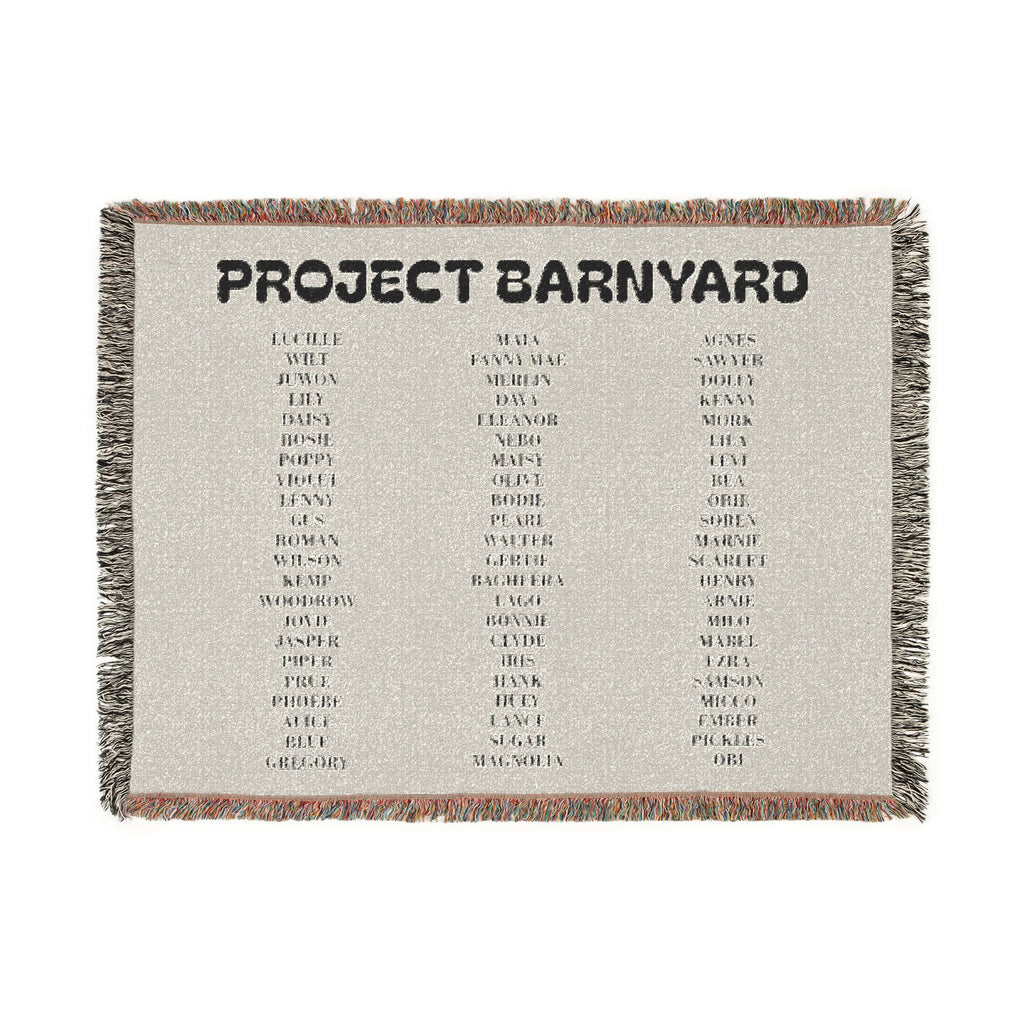 Project Barnyard Rescue Throw
