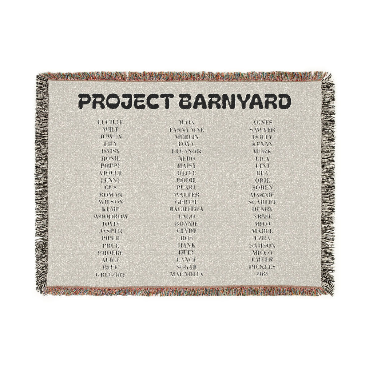 Project Barnyard Rescue Throw